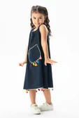 Mine Şile Bezi Çocuk Yazlık Elbise Lacivert Lcvt thumbnail 1