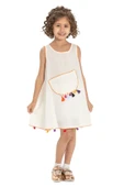 Mine Şile Bezi Çocuk Yazlık Elbise Krem Krm thumbnail 5