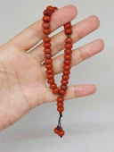 Kırmızı Jasper Taşı 33Lük Özel Kesim Minimal Tesbih (54312) thumbnail 1