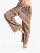 Kadın Şile Bezi Thai Balıkçı Yazlık Pantolon Kahve Khv L/XL Kahve - 1
