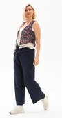 Kadın Şile Bezi Thai Balıkçı Yazlık Pantolon Lacivert Lcvt L/XL Lacivert - 3