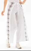 Nakışlı Şile Bezi Bilmece Yazlık Pantolon Beyaz Byz S Beyaz - 2