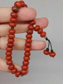 Kırmızı Jasper Taşı 33Lük Özel Kesim Minimal Tesbih (54312) thumbnail 3