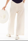 Kadın Şile Bezi Thai Balıkçı Yazlık Pantolon Krem Krm L/XL Krem - 3