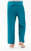Kadın Şile Bezi Thai Balıkçı Yazlık Pantolon Turkuaz Trkz L/XL Turkuaz - 3