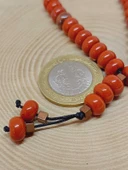 Kırmızı Jasper Taşı 33Lük Özel Kesim Minimal Tesbih (54312) thumbnail 2