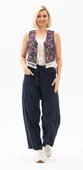 Kadın Şile Bezi Thai Balıkçı Yazlık Pantolon Lacivert Lcvt L/XL Lacivert - 1