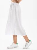 Jüpon Şile Bezi Pamuk Uzun Etek Astarı Tam Boy Jipon Beyaz Byz thumbnail 3
