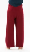 Kadın Şile Bezi Thai Balıkçı Yazlık Pantolon Bordo Brd L/XL Bordo - 3