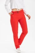 Kemerli Pazen Sonbahar ve Kışlık Pantolon Kırmızı Krmz 36 Kırmızı - 3