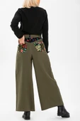 Lale Pazen Sonbahar ve Kışlık Pantolon Haki Hk L Haki - 2
