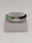 Aventurin & Oniks Taşı 8mm Unisex Tasarım Bileklik Hawaii Model (17605) thumbnail 2