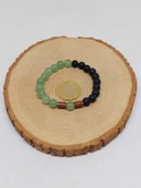 Aventurin & Oniks Taşı 8mm Unisex Tasarım Bileklik Hawaii Model (17605) thumbnail 5