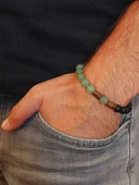 Aventurin & Oniks Taşı 8mm Unisex Tasarım Bileklik Hawaii Model (17605) thumbnail 3