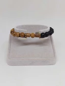 Kör Diken Ağacı & Oniks Taşı 8mm Unisex Tasarım Bileklik Hawaii Model (5125-1) thumbnail 2