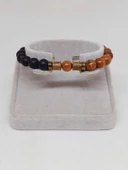 Kan Ağacı & Oniks Taşı 8mm Unisex Tasarım Bileklik Hawaii Model (5130) thumbnail 2