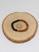 Kan Ağacı & Oniks Taşı 8mm Unisex Tasarım Bileklik Hawaii Model (5130) thumbnail 5