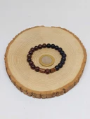 Ceviz Ağacı & Oniks Taşı 8mm Unisex Tasarım Bileklik Hawaii Model (5125) thumbnail 5