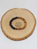 Zeytin Ağacı & Oniks Taşı 8mm Unisex Tasarım Bileklik Hawaii Model (5117) thumbnail 5