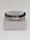 Serpantin & Oniks Taşı 8mm Unisex Tasarım Bileklik Hawaii Model (9766) thumbnail 2