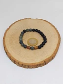 Serpantin & Oniks Taşı 8mm Unisex Tasarım Bileklik Hawaii Model (9766) thumbnail 5