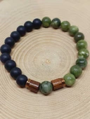 Yeşim & Oniks Taşı 8mm Unisex Tasarım Bileklik Hawaii Model (15009) thumbnail 6