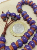 Anadolu Toprağı Serisi 33'Lük Mor Renk Tesbih 8-9mm (54262)  thumbnail 3