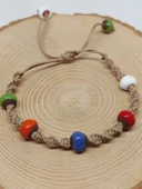 Seramik Boncuklu Renkli Makromeli Bileklik (54434) thumbnail 4