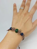 Seramik Boncuklu & Hematit Taşlı Makromeli Bileklik (54436) thumbnail 2