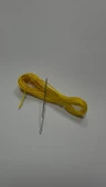 Direksiyon Kılıfı Dikmek İçin Mumlu İP Ve iğne 5 Metre SARI thumbnail 3