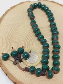 Anadolu Toprağı Serisi 33’Lük Yeşil Renk Seramik Boncuk Tesbih 8-9mm (54300) thumbnail 5