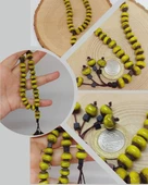 Anadolu Toprağı Serisi 33’Lük Sarı Renk Seramik Boncuk Tesbih 8-9mm (54282) thumbnail 1