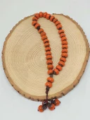 Anadolu Toprağı Serisi 33’Lük Turuncu Renk Seramik Boncuk Tesbih 8-9mm (54290) thumbnail 4