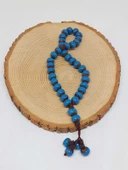 Anadolu Toprağı Serisi 33’Lük Mavi Renk Seramik Boncuk Tesbih 8-9mm (54274) thumbnail 4