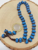 Anadolu Toprağı Serisi 33’Lük Mavi Renk Seramik Boncuk Tesbih 8-9mm (54274) thumbnail 6