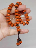 Anadolu Toprağı Serisi 33’Lük Turuncu Renk Seramik Boncuk Tesbih 8-9mm (54290) thumbnail 5