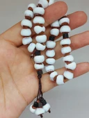 Anadolu Toprağı Serisi 33’Lük Beyaz Renk Seramik Boncuk Tesbih 8-9mm (54280) thumbnail 5