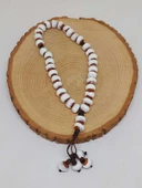 Anadolu Toprağı Serisi 33’Lük Beyaz Renk Seramik Boncuk Tesbih 8-9mm (54280) thumbnail 4