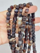 Akik Taşı Küp Şekilli 6-7mm Aralığı Dizi (54446) thumbnail 1