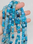 Akik Taşı Küp Şekilli 6-7mm Aralığı Dizi (54448) thumbnail 1