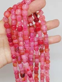 Akik Taşı Küp Şekilli 6-7mm Aralığı Dizi (54444) thumbnail 1