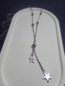 Jade'm Gold çelik dorikalı ayarlanabilir model yıldız kolye bayan - 3