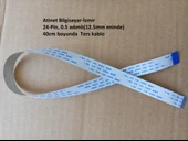 Awm 20624 80C 60V Vw-1 Flex Kablo 24 pin 40 santim. Dikkat ters kablo  24-0.5-40B thumbnail 1