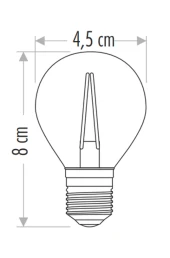 CT 4283 Cata 4 W Rustik Led Ampul Amber 2700k E27 Duy - 2