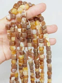 Akik Taşı Küp Şekilli 6-7mm Aralığı Dizi (54452) thumbnail 1