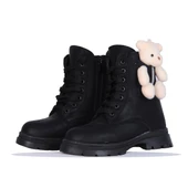 Moda Ayakkabı 746 Siyah Nubuk Kız Çocuk Bot Ayakkabı thumbnail 6