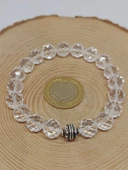 Sirius Serisi Kristal Kuvars Taşı 10mm Unisex Bileklik (52894) thumbnail 3
