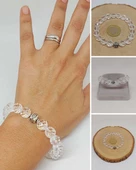 Sirius Serisi Kristal Kuvars Taşı 10mm Unisex Bileklik (52894) thumbnail 1