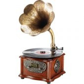 Record Master RMJ-209C Gramofon Pikap - Kahverengi - 1