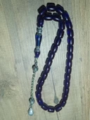 Jade'm gold özel ahşap kutulu sıkma nakkaş imame kolleksiyonluk kehribar tesbih - 2